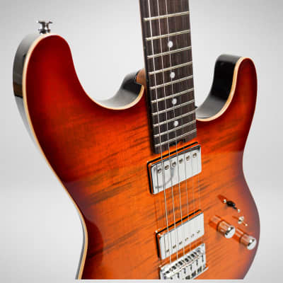 Cream T Guitars Polaris Custom HH Pickup Swapping in Terra Burst - 00446 image 8