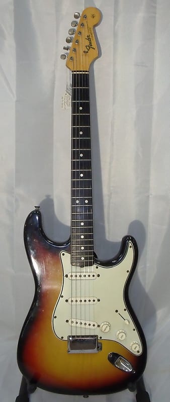 Vintage Fender Stratocaster Electric Guitar circa 1965 (Pre-CBS) w. case & strap image 1