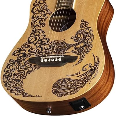 Luna Safari Henna Paradise Travel Guitar Pack (SAF HEN PA PACK) image 2