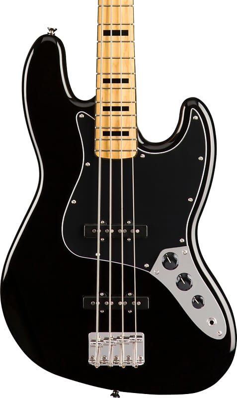 Squier Classic Vibe '70s Jazz Bass, Maple Fingerboard, Black image 1