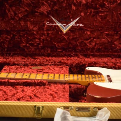 Mint Fender Custom Shop Ltd Ed Reverse '50s Telecaster Relic - Aged Cimarron Red image 11