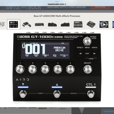 Boss GT-1000CORE Multi-Effects Processor | Reverb