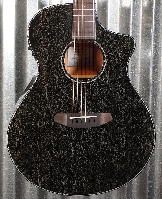 Breedlove Rainforest S Concert Black Gold CE Mahogany Acoustic Electric Guitar #2035 image 1
