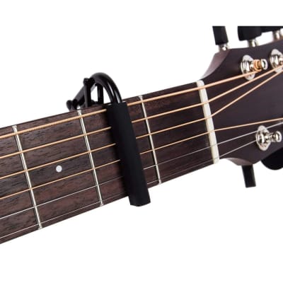 Shubb C1K Capo Noir for Steel String Guitars, Black Chrome image 4