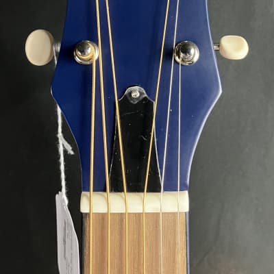 Recording King RPH-R2-MBL Dirty 30's Single 0 Round Neck Resonator Guitar Matte Blue image 8