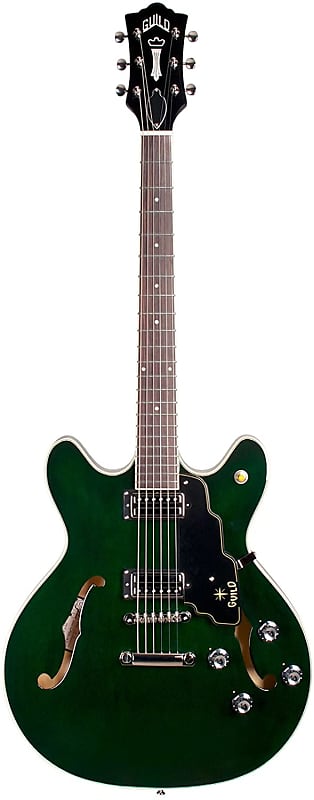 Guild Starfire IV ST Semi Hollow Body Electric Guitar - Emerald Green - with Case image 1