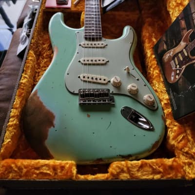 Fender Stratocaster 1962 Custom Shop '62 - Heavy Relic Surf Green image 3
