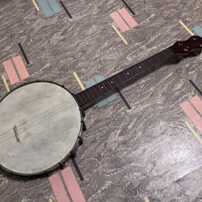 1920s 1930s unbranded open back tenor banjo project for sale