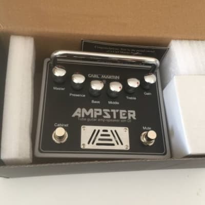 Carl Martin Ampster Tube Guitar Amp Speaker Sim DI Effects Pedal w/ Original box & paperwork image 2