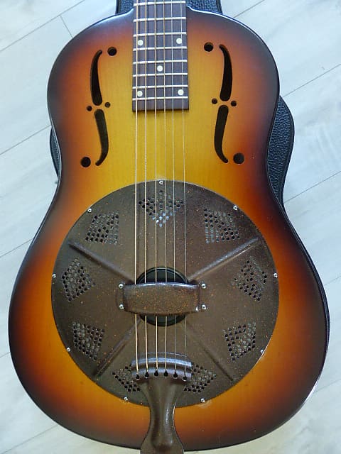 National Harlem Slim Estralita Resonator Guitar 2008 - Sunburst image 1