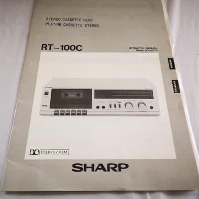 Sharp RT-100 Stereo Cassette Player - Vintage Excellent Condition - With Manual - image 8