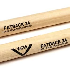 Vater Hickory Drumsticks 4-pack - Fatback 3A - Wood Tip image 3