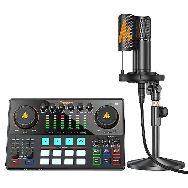 Maono All-In-One Maonocaster Interface + Mic Bundle | Reverb