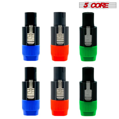 5 Core Speakon Adapter 6 Pack • High Quality Audio Jack Male Audio Pin • Speaker Adapter Connector image 5