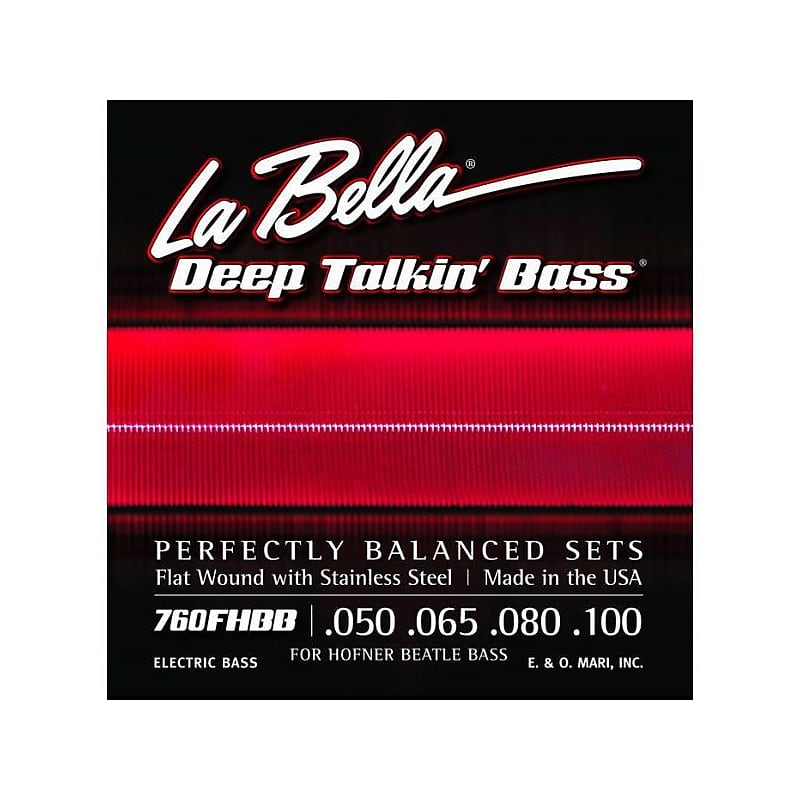 Cuerdas de bajo La Bella Deep Talkin' Flatwound Bass Strings 760FHBB 50-100  | Reverb Australia