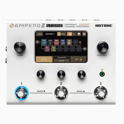 Hotone Ampero II Stomp MP-300 Amp Modeler & Effects Processor, (with 9V power supply) image 1