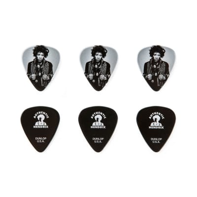 Dunlop JHCT14H Jimi Hendrix Collector Series Gered Mankowitz Guitar Picks 6-Pack image 1