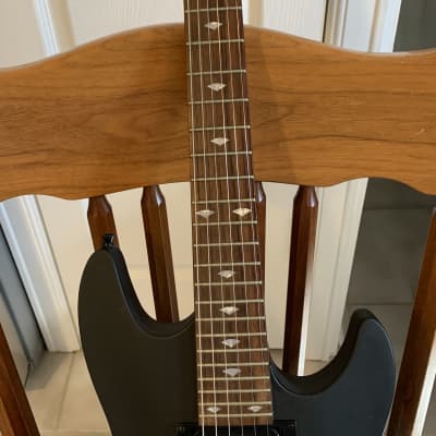 Laguna Strat  Flat Matte Black 3/4 Scale Electric Guitar w/ New Nylon Gig Bag. image 3