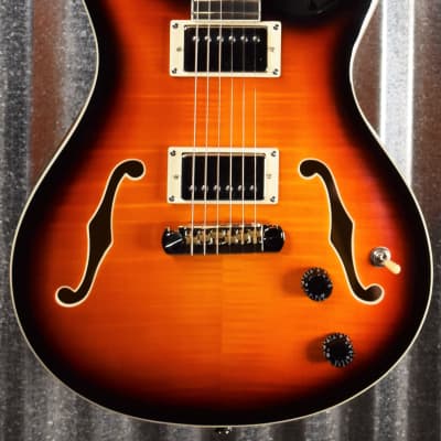 PRS Paul Reed Smith SE Hollowbody II Tricolor Sunburst Guitar & Case #2977 image 2