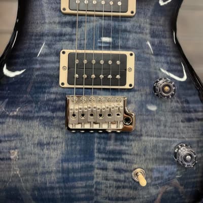 PRS Paul Reed Smith CE 24 Guitar, Rosewood Fretboard, Faded Blue Smokewrap Burst image 8