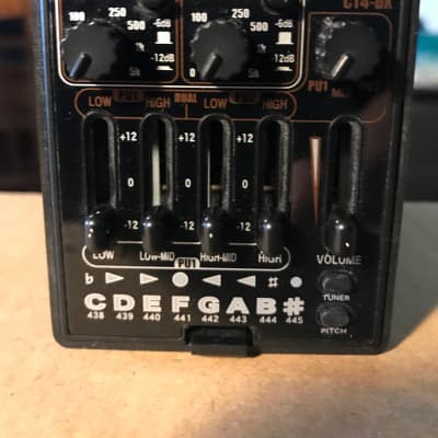 Takamine CT4-DX 18 Volt Dual Parametric Acoustic Guitar Preamp for