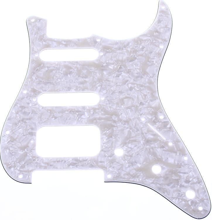 Fender 11-hole Mount Standard Strat HSS Pickguard - Aged White Moto image 1