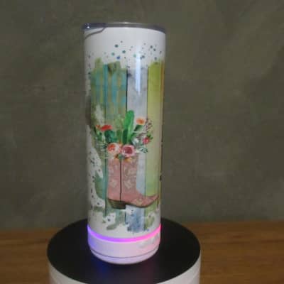 16 oz Blue Tooth Speaker Tumbler with USB Cable White / Multi image 3