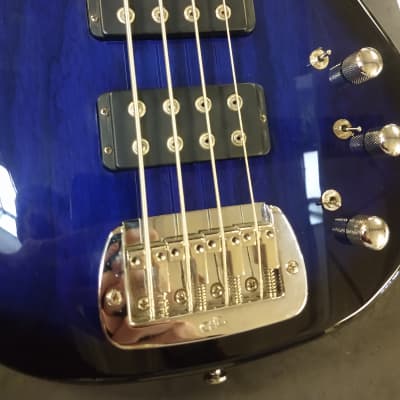 Used G&L Tribute L-2000 Bass Guitar - Blueburst with Hardshell Case image 14