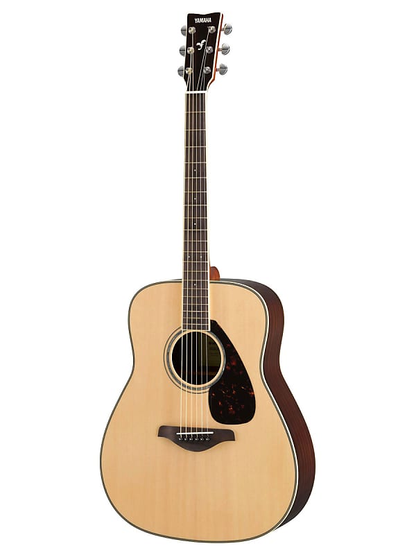 Yamaha FG830 Solid Top Folk Acoustic Guitar - Natural image 1