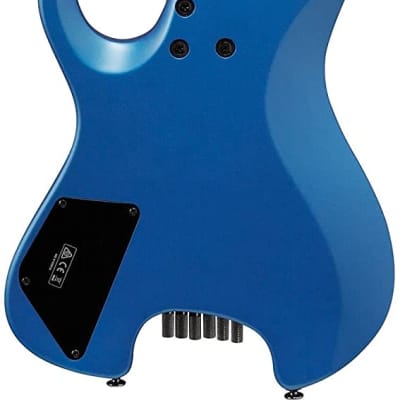 Ibanez Q52 Q Standard Headless Electric Guitar, Laser Blue Matte w/Gig Bag image 3
