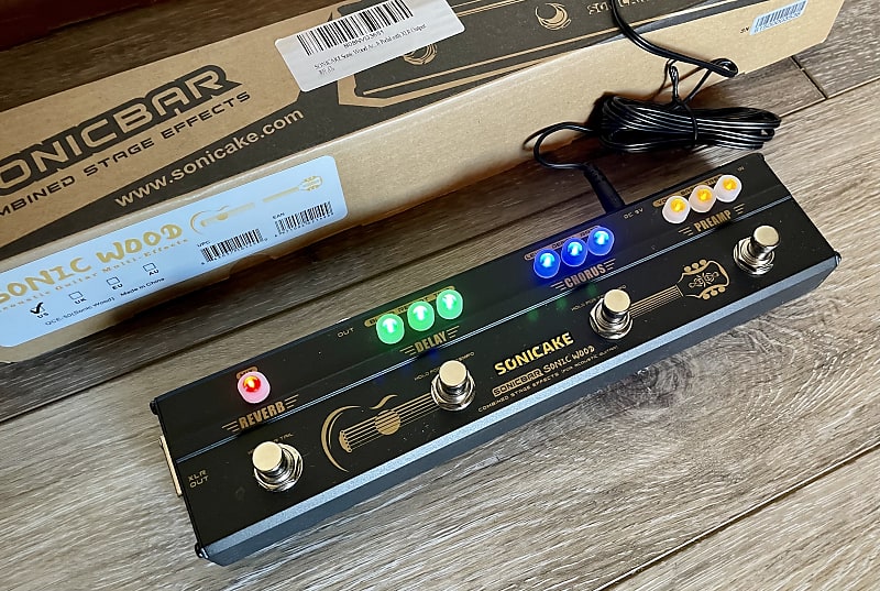SONICAKE Sonic Wood acoustic preamp, DI, and effects Reverb