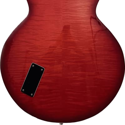 Ventura ES-335 Style  Semi Hollow Flame Maple 3 Piece Maple Neck OHSC 1973-74 - Trans Red image 3