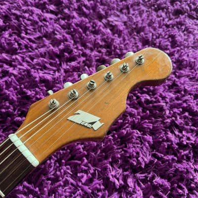 1965-1969 Zen-On/Morales ZES-130 Fender Offset MIJ Vintage Guitar Sunburst image 5