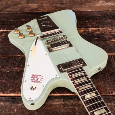 Gibson Gibson Custom Shop '63 Murphy Lab Firebird w/ Maestro Vibrola Aged Frost Blue - Heavy Relic 2022 image 4