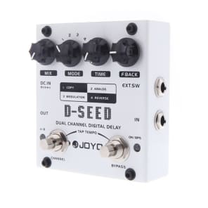 Joyo D-SEED Dual Channel Digital Delay 4-Mode Guitar Effect Pedal with Tap Tempo image 2
