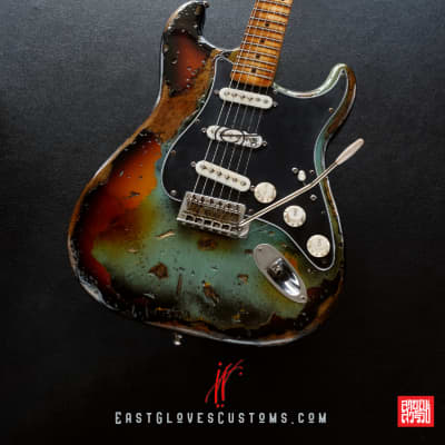 Fender Stratocaster Daphne Blue/Sunburst Heavy Aged Relic [$200 OFF for Limited Time Only] image 6