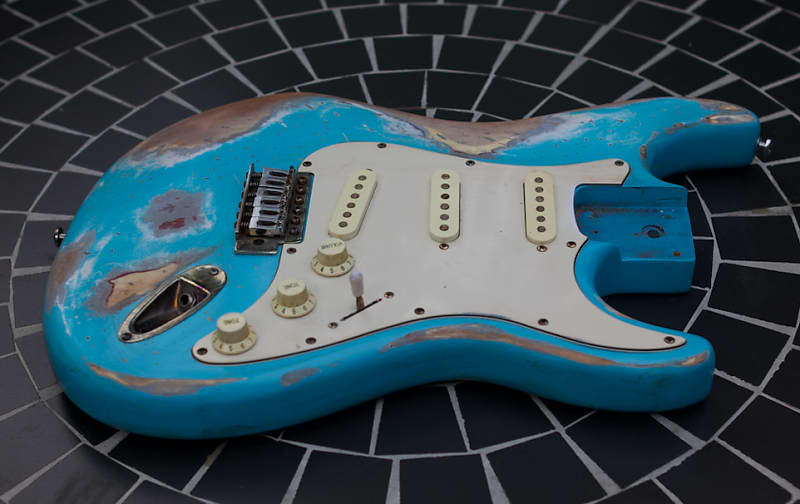 Stratocaster body Lake placid blue body fully loaded Reverb UK