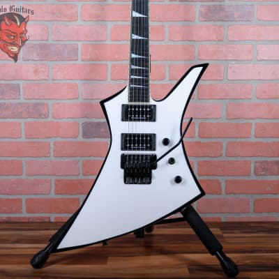 Jackson USA Select KE2 Kelly Snow White with Black Bevels