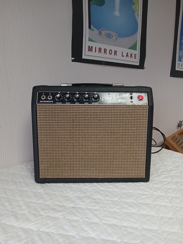 1965 Fender Vibro Champ Amp - Black Face Transitional image 1