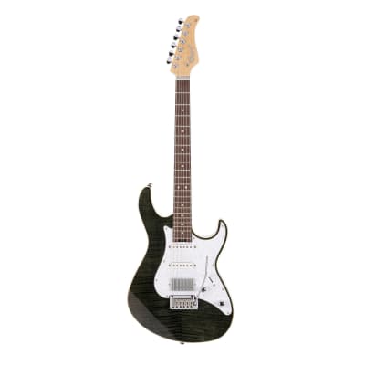 Cort G280 Select Flame Top Electric Guitar Trans Black for sale