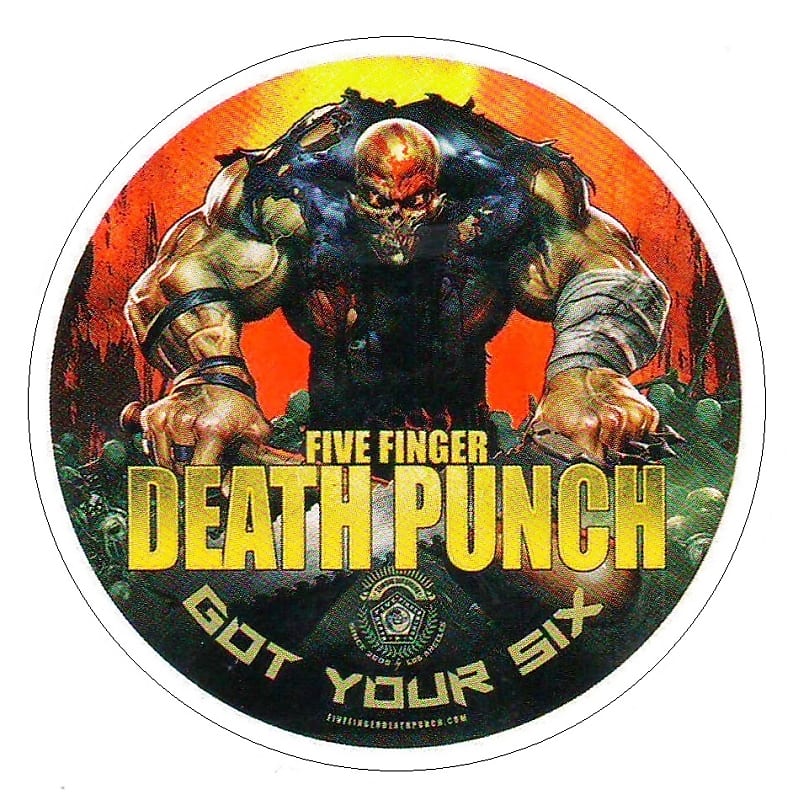 Five Finger Death Punch - Got Your Six Ltd Ed New RARE Band Sticker! FFDP 5FDP Hard Rock Heavy Metal image 1