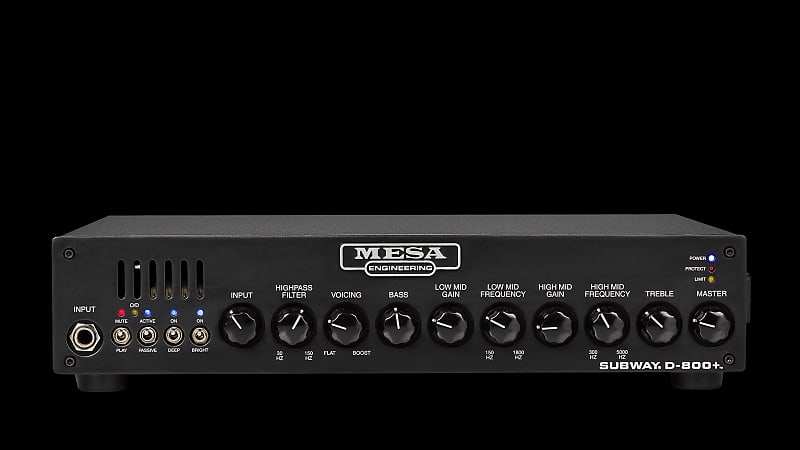 Mesa Boogie Subway D-800 Plus 800-Watt Bass Amp Head | Reverb