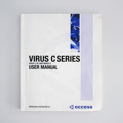 Access Virus C / KC / Indigo Original User Manual ENGLISH
