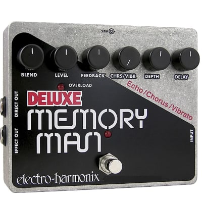 Electro-Harmonix Deluxe Memory Man 550Ms Analog Delay / Chorus / Vibrato Black / Silver image 1