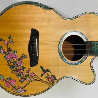 Blueberry Handmade Grand Concert Acoustic Guitar for sale