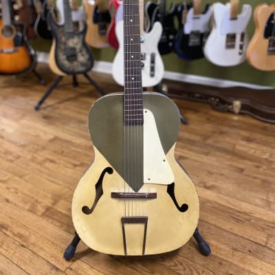 1950s Silvertone Kentucky Blue Hollow Body Vintage Acoustic Guitar image 2