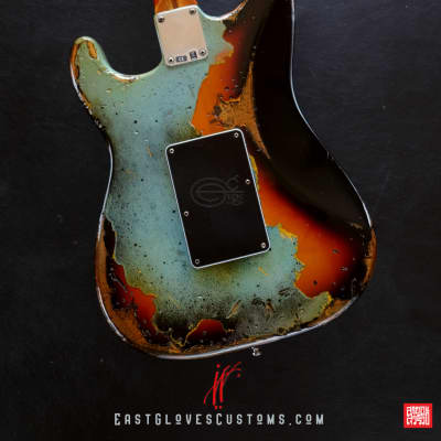 Fender Stratocaster Daphne Blue/Sunburst Heavy Aged Relic [$200 OFF for Limited Time Only] image 5