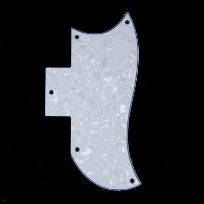 Replacement Guitar Pickguard Fits SG Standard, 4ply White Pearloid