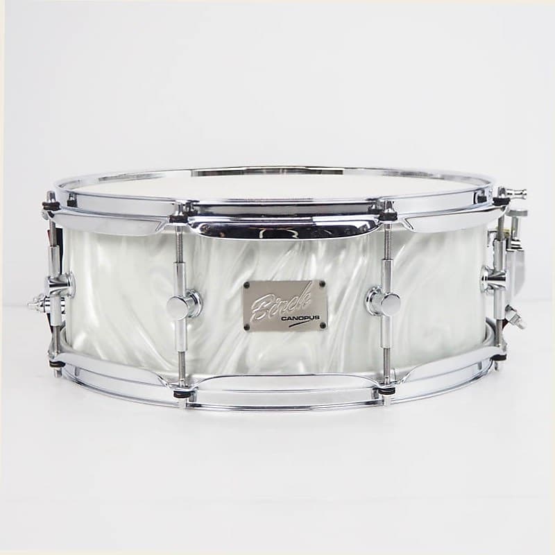 CANOPUS [USED] BR-1455 [Birch Snare Drum / 14x5.5 / White Satin