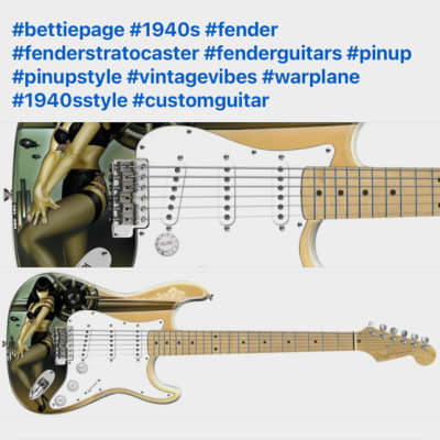 Fender Stratocaster "Bettie Page"  2005 - simply documented its a 1-off made by Pamelina of the Custom Shop for charity. image 10